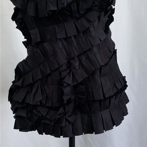 Bottega Veneta Pleated Ruffle One Shoulder Top size 38/us size 2 - Picture 5 of 9